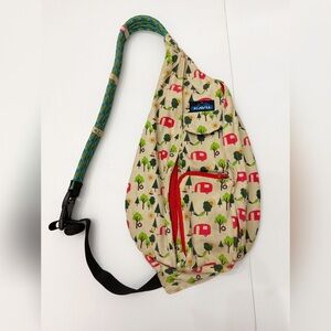 KAVU Original Rope Sling Bag in the "Campsite" Pattern